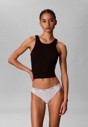 Calvin Klein Underwear, ICON LOGO 3 PACK - Slip - black/classic white/plein air