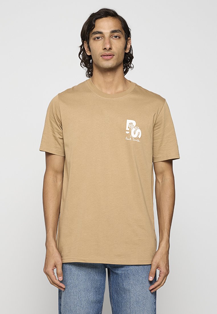 PS Paul Smith T-shirt print lichtbruin