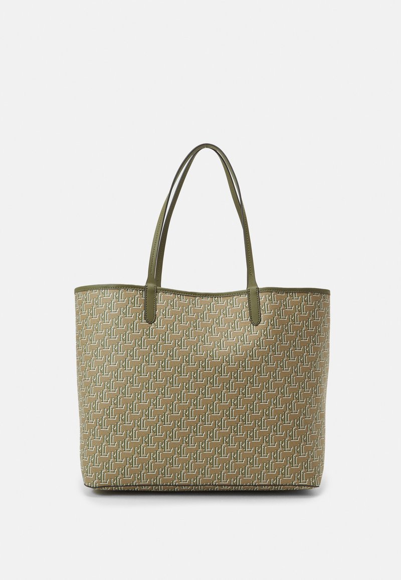 Lauren Ralph Lauren COLLINS TOTE LARGE - Cabas - camel/olive fern/camel ...