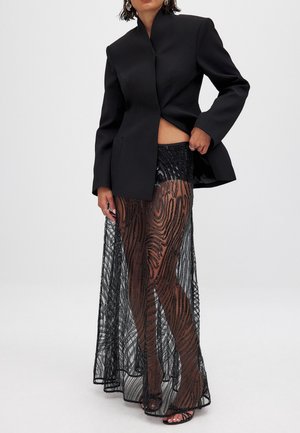 EMBRODERIED - Jupe longue - black