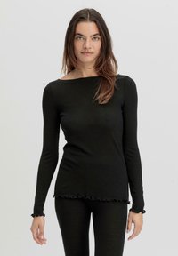 hessnatur Strickpullover - schwarz