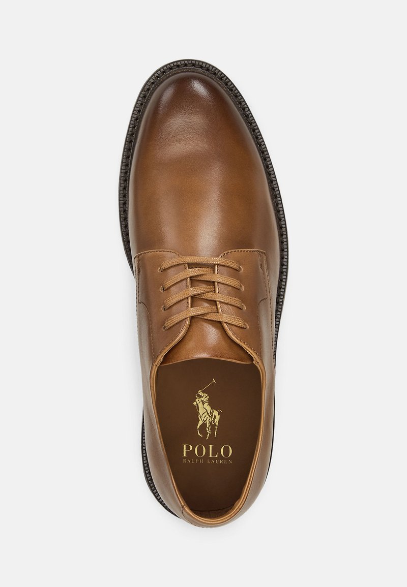 Polo Ralph Lauren ASHER BURNISHED LEATHER DERBY SHOE - Smart lace-ups - tan - Zalando.ie Polo Ralph Lauren ASHER BURNISHED LEATHER DERBY SHOE - Smart lace-ups - tan - Zalando.ie