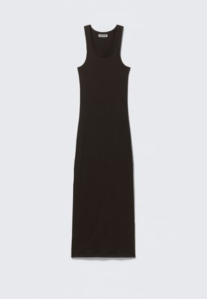 Weekday, CLOSE FITTED LONG DRESS - Maxikjoler - dark brown