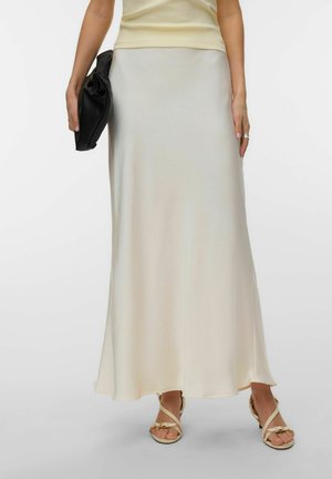 Vero Moda ROCK VMMIRO LANGER ROCK - Jupe longue - gardenia