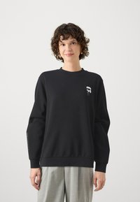 KARL LAGERFELD CREW NECK - Sportinis megztinis - black