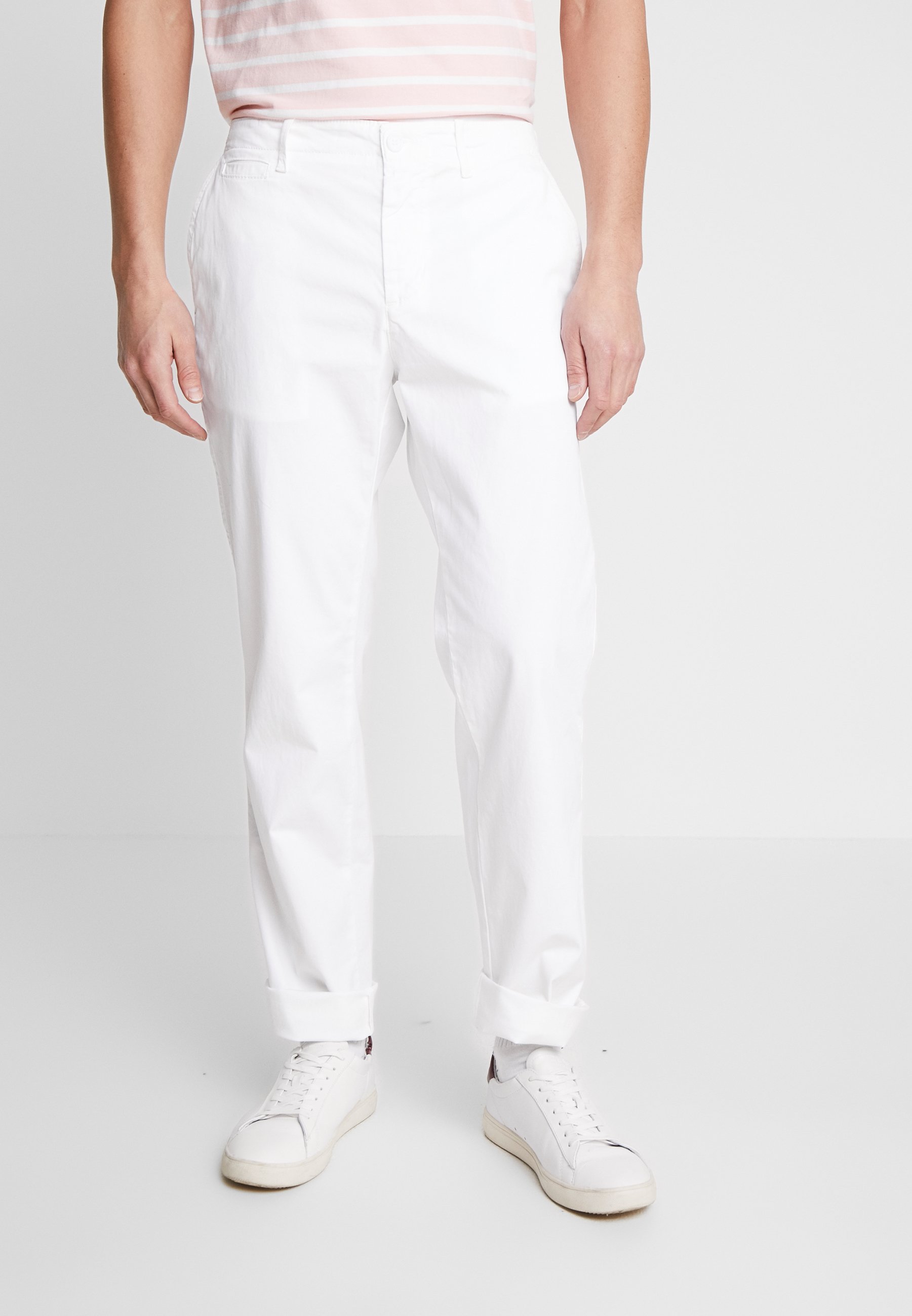 Benetton Chinos white Zalando.no Benetton Bukse white Zalando.no