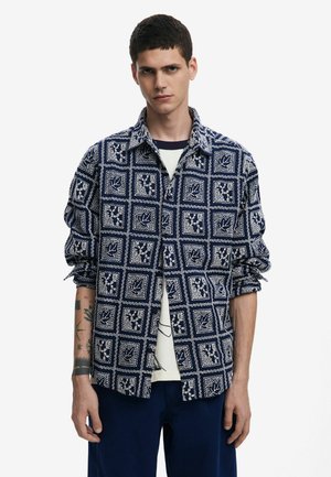 CHECKERED - Camicia - blue