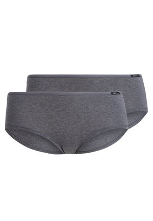 DAMEN PANTY 2ER PACK - Panties - anthracite melange