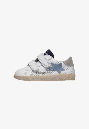 Babyschoenen - weiß hellblau