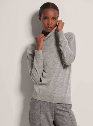 MADELEINE, ROLLKRAGEN-AUS - Pullover - graphite melange