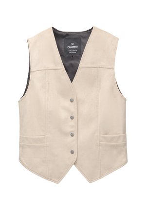 PULL&BEAR Waistcoat - beige
