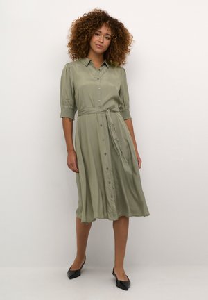 Rochie tip cămașă - vetiver