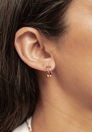 Hey Happiness, WAVE HOOP - Orecchini - rose-gold