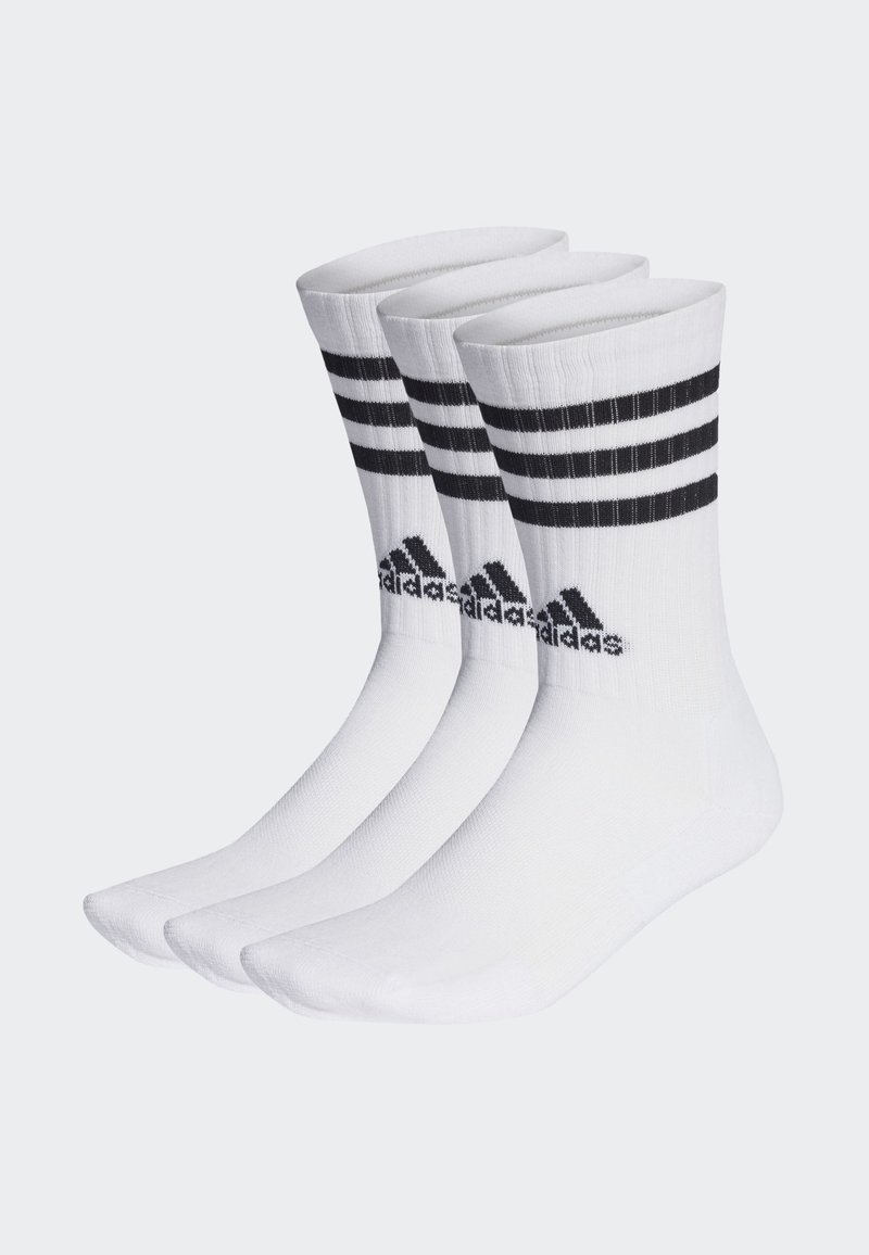 adidas Performance - 3STRIPES CUSHIONED    3 PAIR PACK - Spordisokid - white   black, Suurenda
