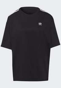 adidas Originals OVERSIZED ADICOLOR RELAXED - Marškinėliai su spaudiniu - black