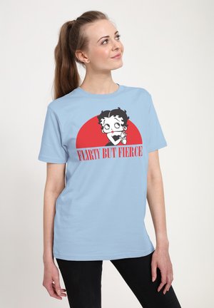 Henry Tiger BETTY BOOP CONFIDENT FLIRTY BUT FIERCE - T-shirts print - light blue
