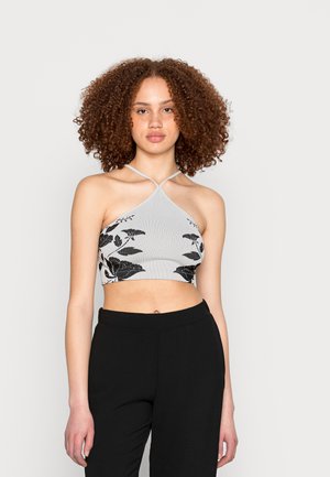 CENTER OF ATTENTION PRINTED - Top - grey floral
