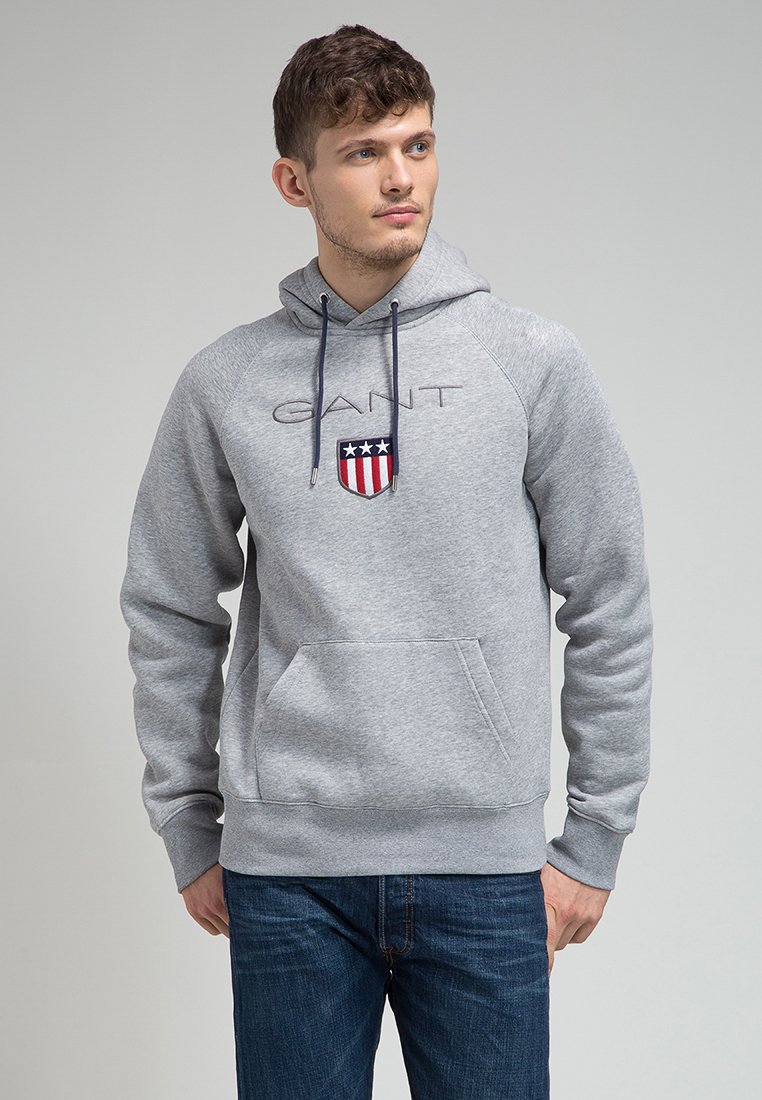 Gant Sweater grijs gemêleerd