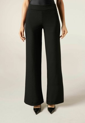 WITH RHINESTONES - Broek - black