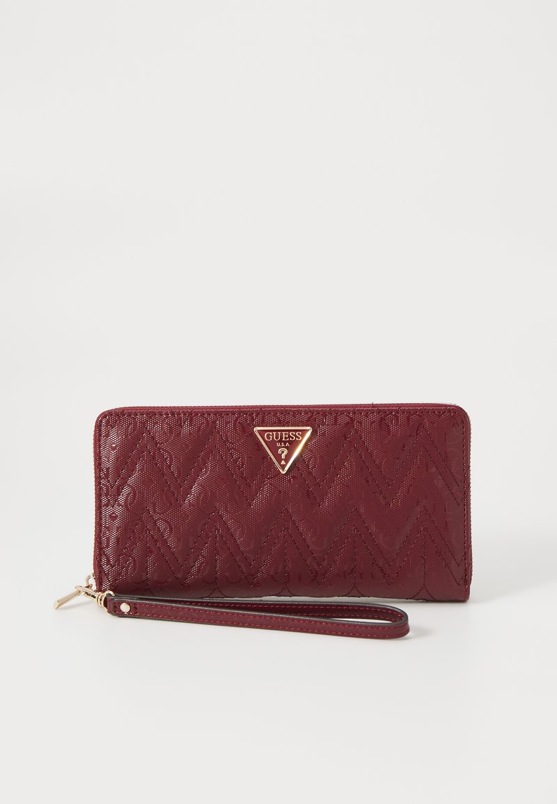 Guess ADELARD CHEQUE ORGANIZER - Plånbok - burgundy
