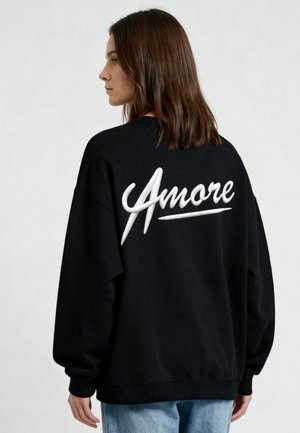 Mira Paris, AMORE EMBROIDERY UNISEX - Sweater - black
