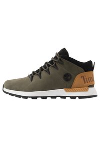 Timberland - SPRINT TREKKER MID - Vysoké tenisky - dark green/wheat Miniatura obrázku 1