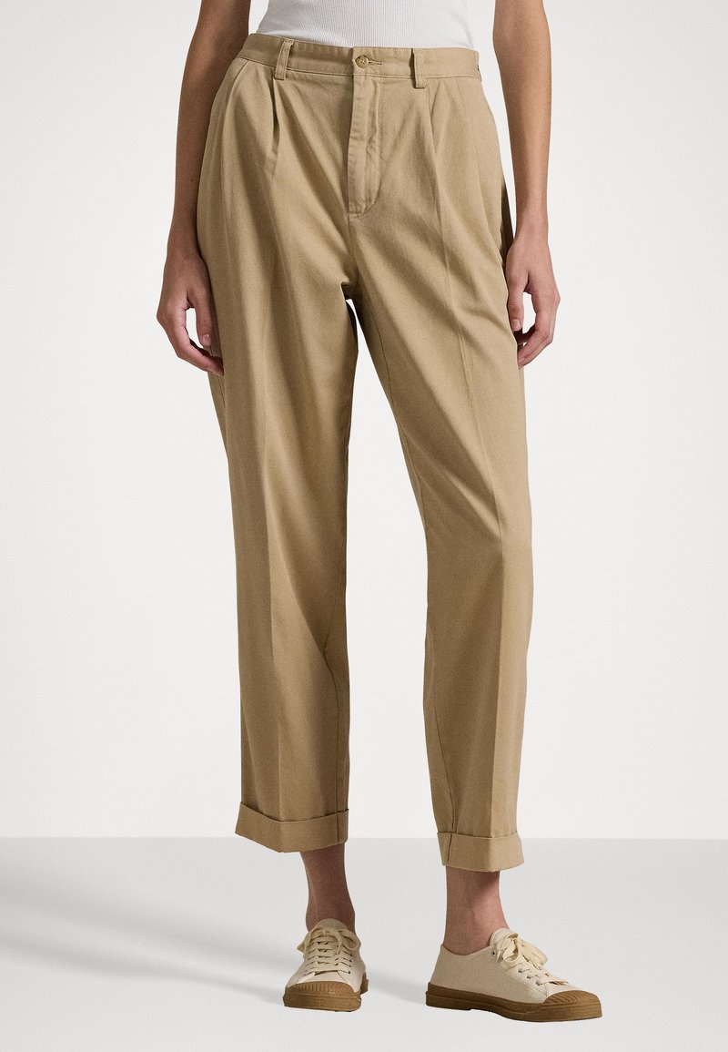 Polo Ralph Lauren - COTTON TWILL STRAIGHT LEG PANT - Pantalon classique - tan, Agrandir