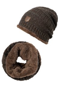 SET - Halsduk - dark brown