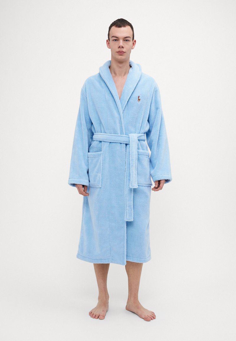 Polo Ralph Lauren - SHAWL LOUNGE ROBE - Dressing gown - office blue, Enlarge