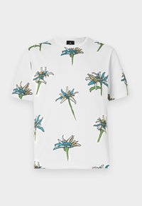 CASUAL FIT FLOWER - Marškinėliai su spaudiniu - white