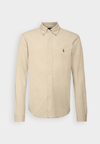 Polo Ralph Lauren KNIT OXFORD SHIRT - Krekls - coastal beige