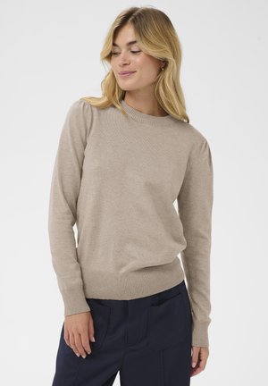 MILA PULLOVER - Pulóver - greige melange