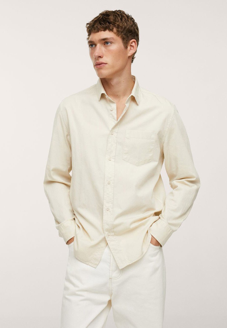 Mango RELAXED-FIT - Hemd - ivory white 