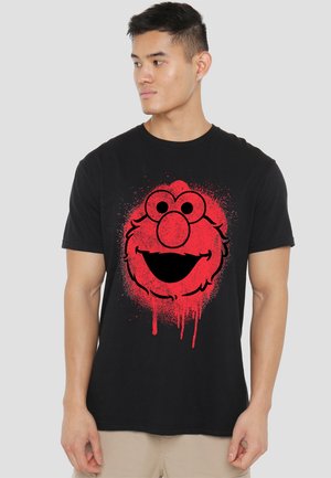SESAME STREET ELMO GRAFFITI SPRAY FACE - Print T-shirt - black