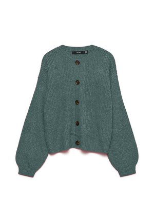 Vero Moda VMLEA O NECK CARDIGAN - Chaqueta de punto - balsam green