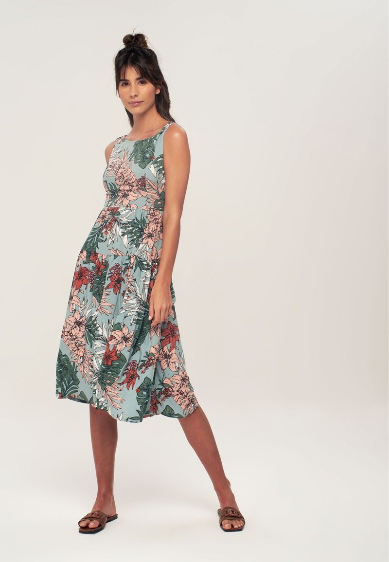 Herita TIE BACK - Freizeitkleid - blue