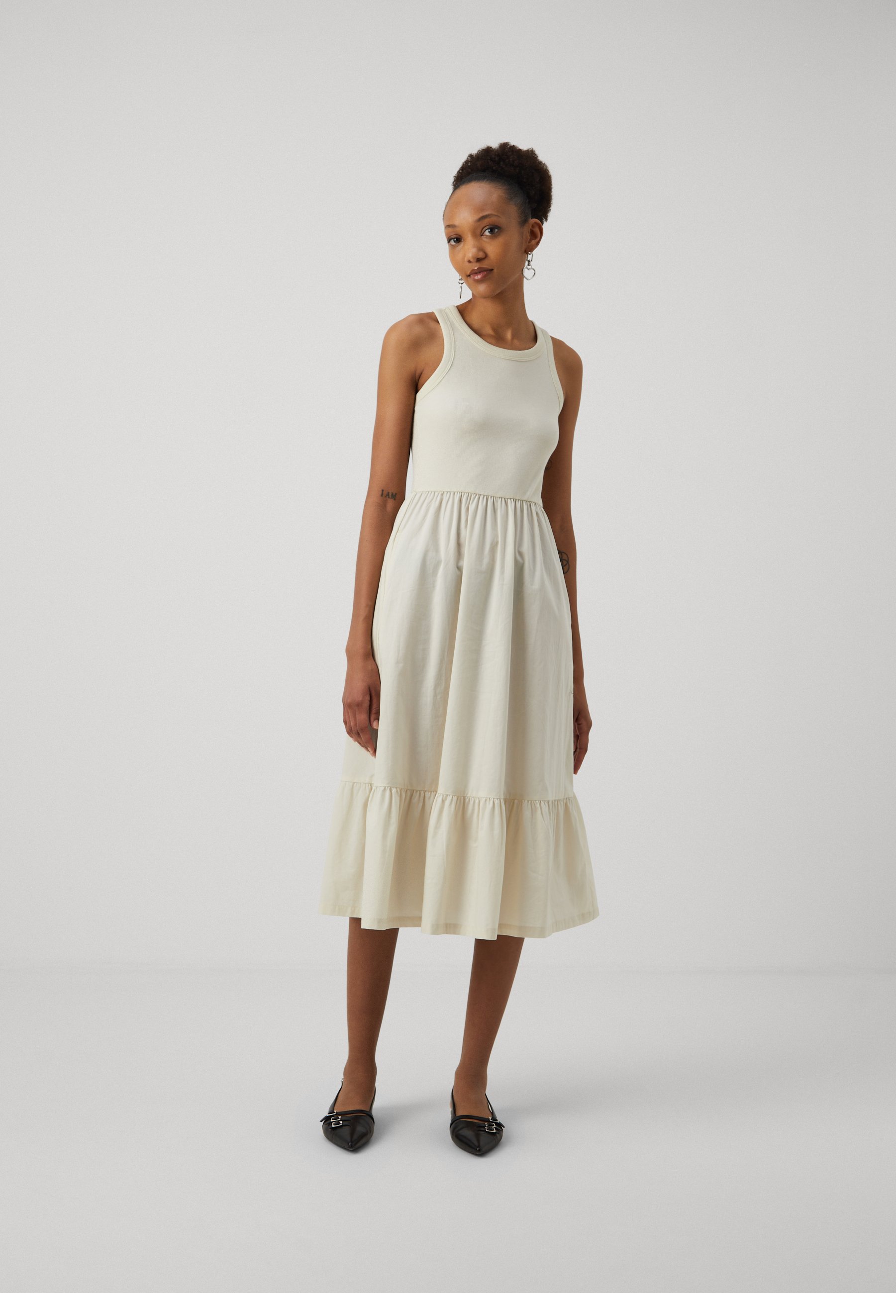 collar midi dress Kathy Peter Pan Collar V-neck Midi Dress – Wiwor