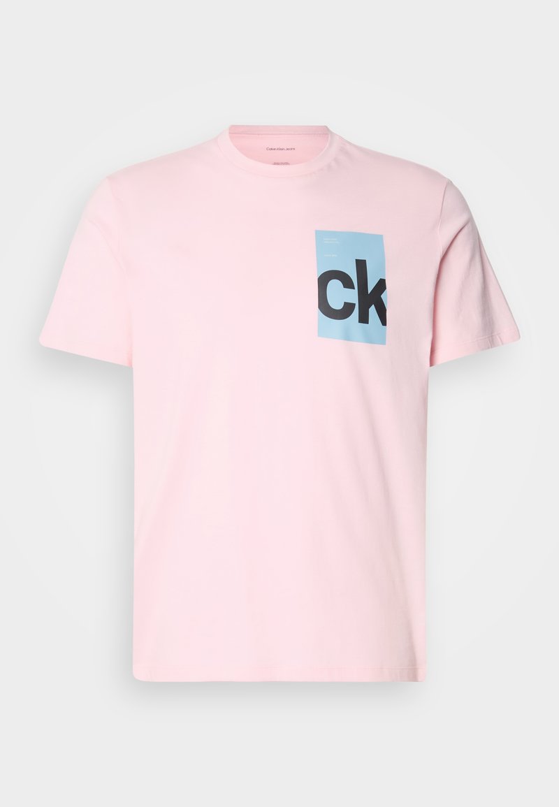 Calvin Klein Jeans T-shirt print donkerroze