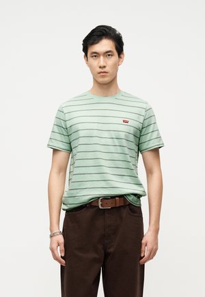 ORIGINAL TEE - T-shirt imprimé - cameo green/white