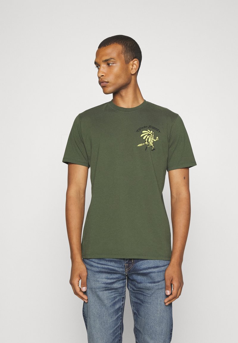 Edwin SUNNY DAY Tshirt print olive/olijfgroen Zalando.be