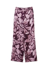 Calliope CON STAMPA FLOREALE - Pantalon classique - var prugna