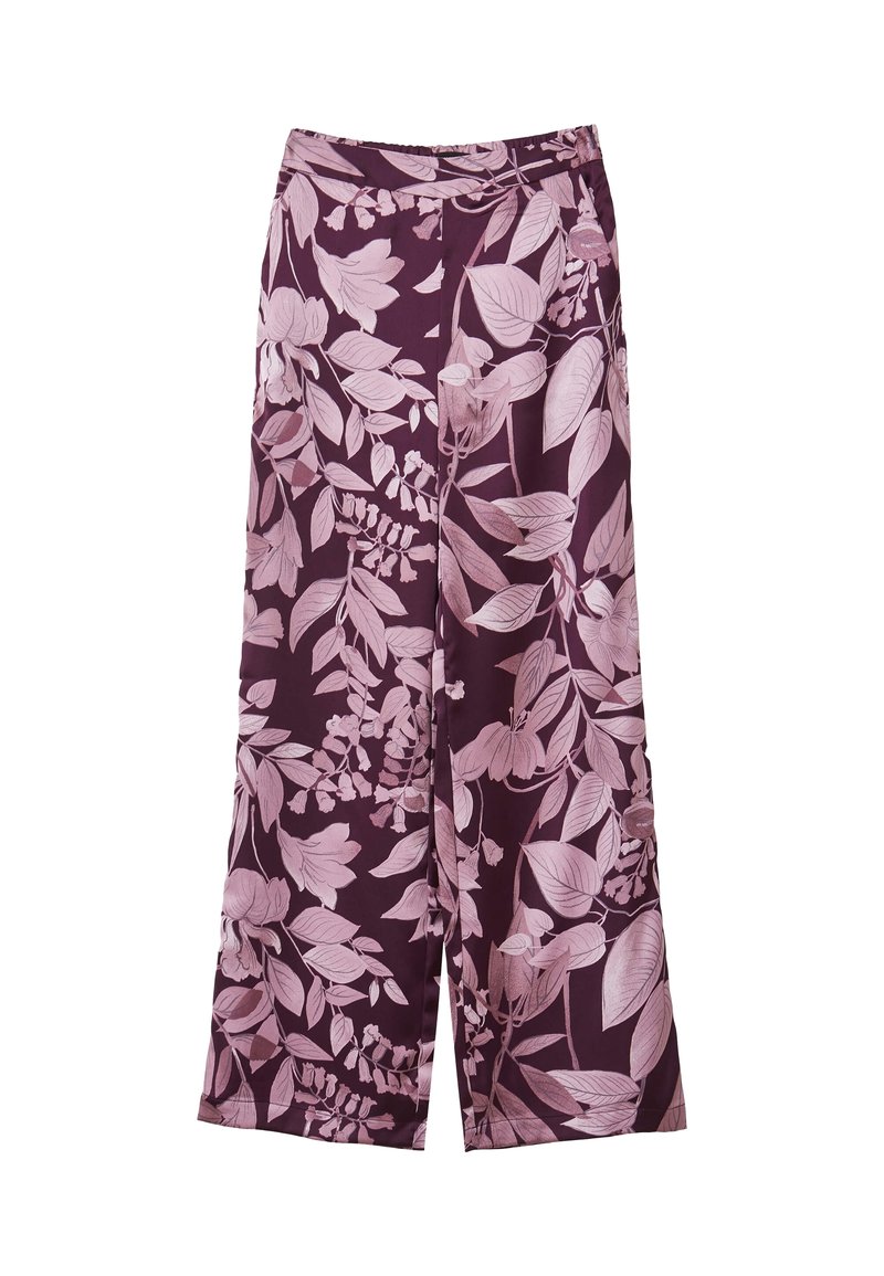 Calliope CON STAMPA FLOREALE - Pantalon classique - var prugna