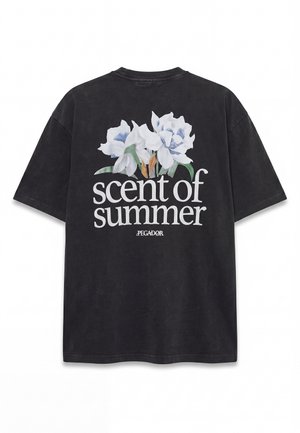 Pegador, MILES OVERSIZED TEE - Printtipaita - vintage black
