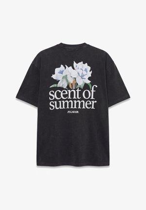 Pegador, MILES OVERSIZED TEE - Printtipaita - vintage black