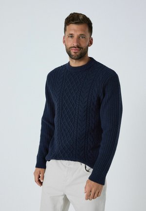 REGULAR FIT - CREW NECK  - Jumper - navy blue