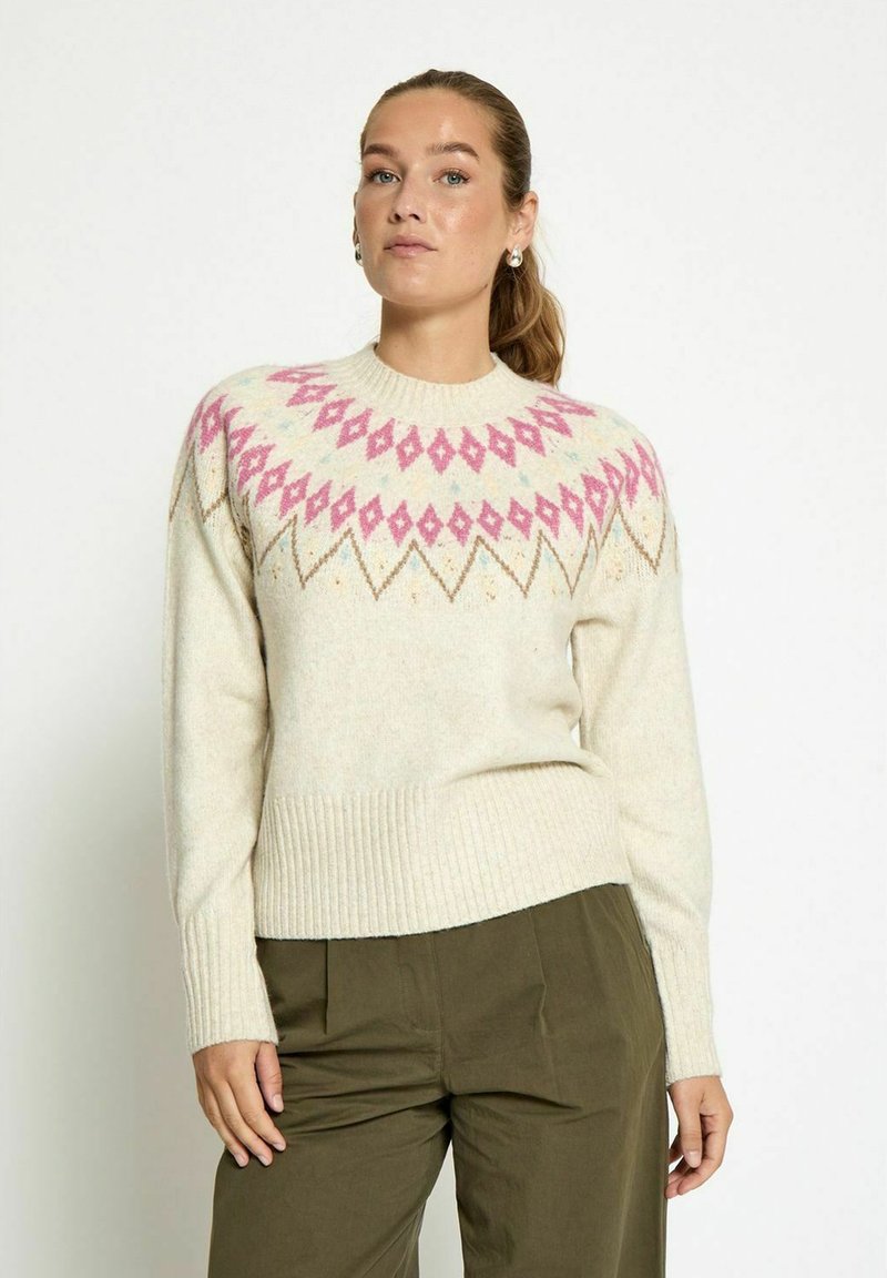Desires SUTTON GRS FAIR ISLE - Pulover - p pink sand pr