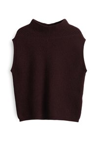 REGULAR FIT FUNNEL NECK - Jumper - dark grape