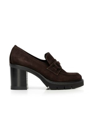 MIT BLOCKABSATZ - Scarpe con plateau - brown