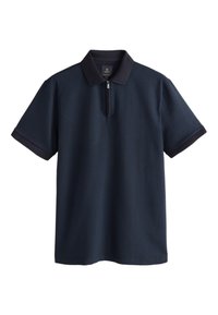 Next REGULAR FIT - SQUARE PATTERN QUARTER ZIP  - Pólóing - teal blue