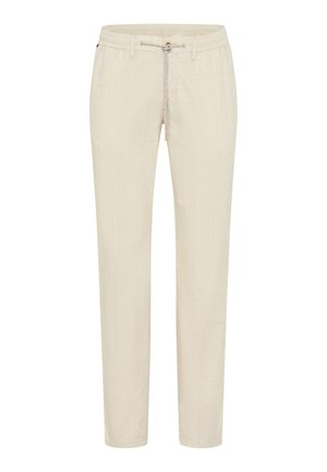 BRAX, STYLE TILL - Trousers - ecru check
